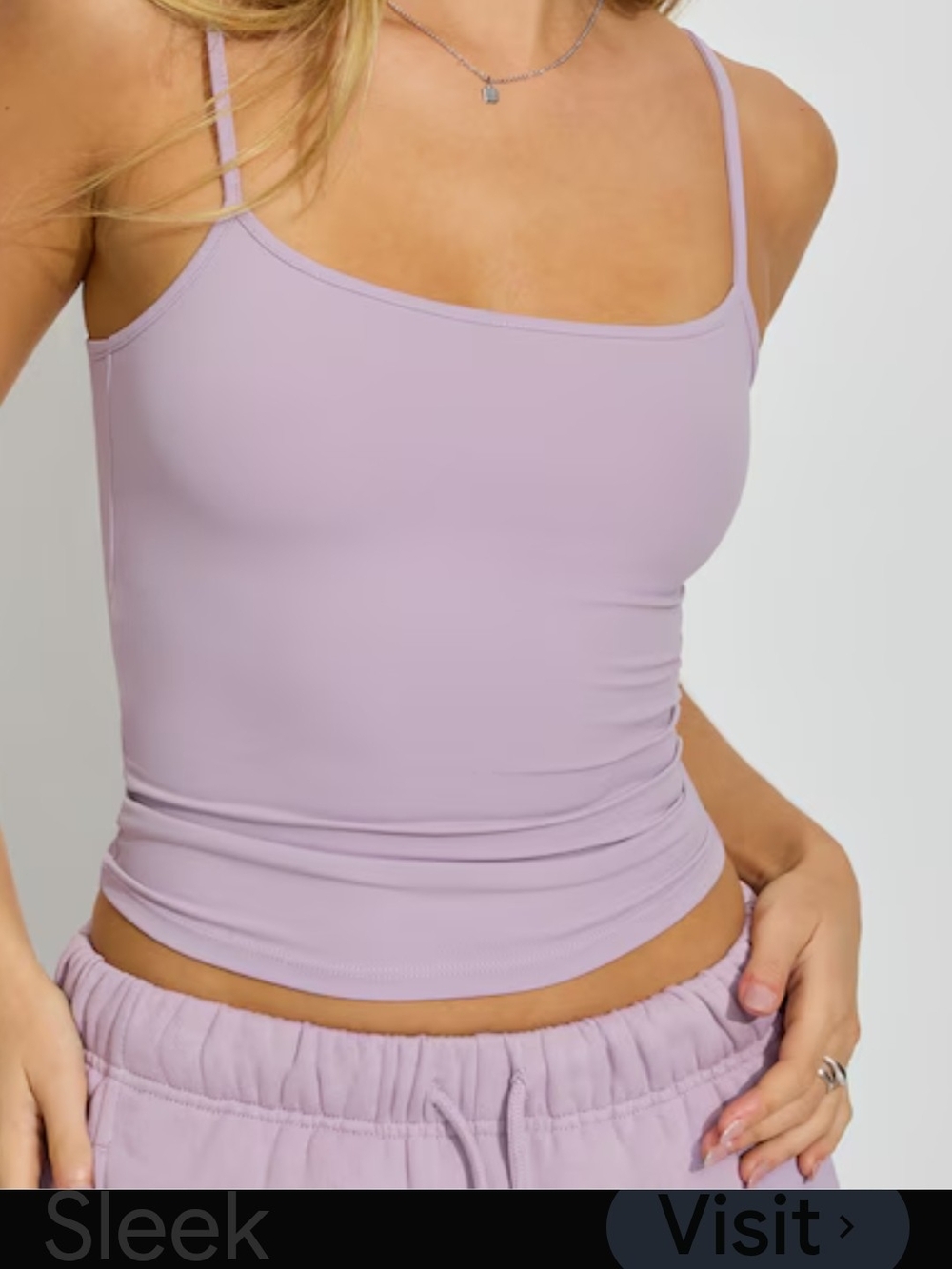 Lilac Slim Spaghetti-Strap Camisole